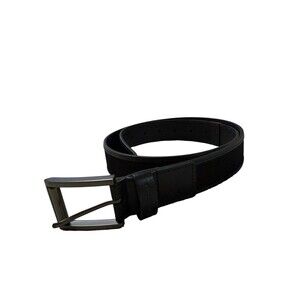 Swiss Gear Black Canvas Belt Medium Gunmetal Buckle Casual NWOT